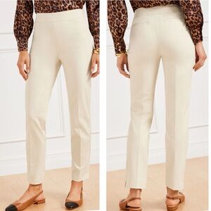 PLUS Talbots NWT Chatham Cream Stretch Classic Ankle‎ Pant Size 14